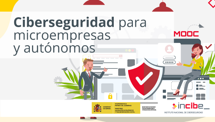 ‘Ciberseguridad para microempresas y autónomos’, el nuevo curso de formación gratuito de INCIBE