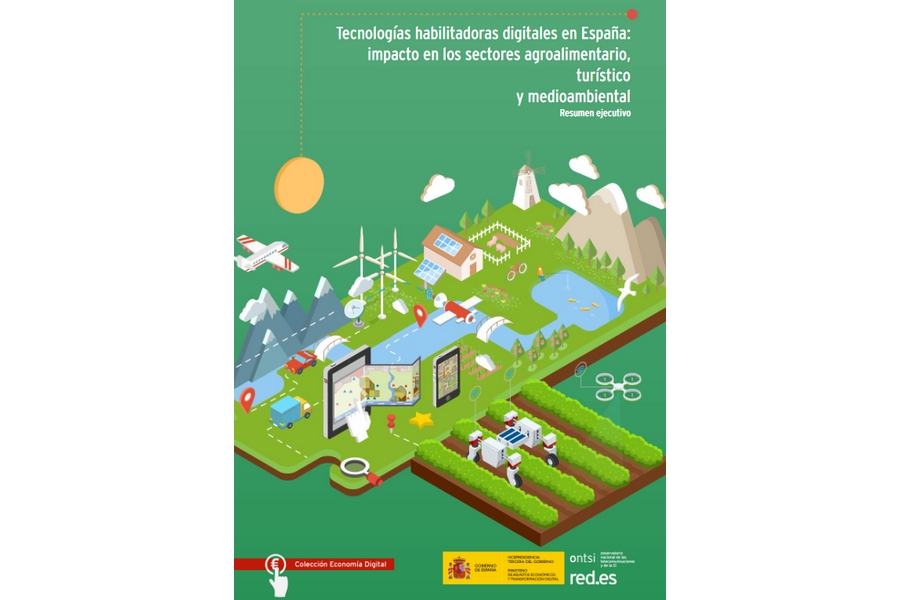 Tecnologías habilitadoras digitales en España: impacto en los sectores agroalimentario, turístico y medioambiental